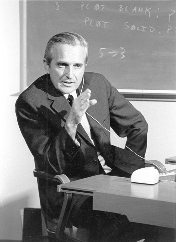 Portrait of Douglas Engelbart.