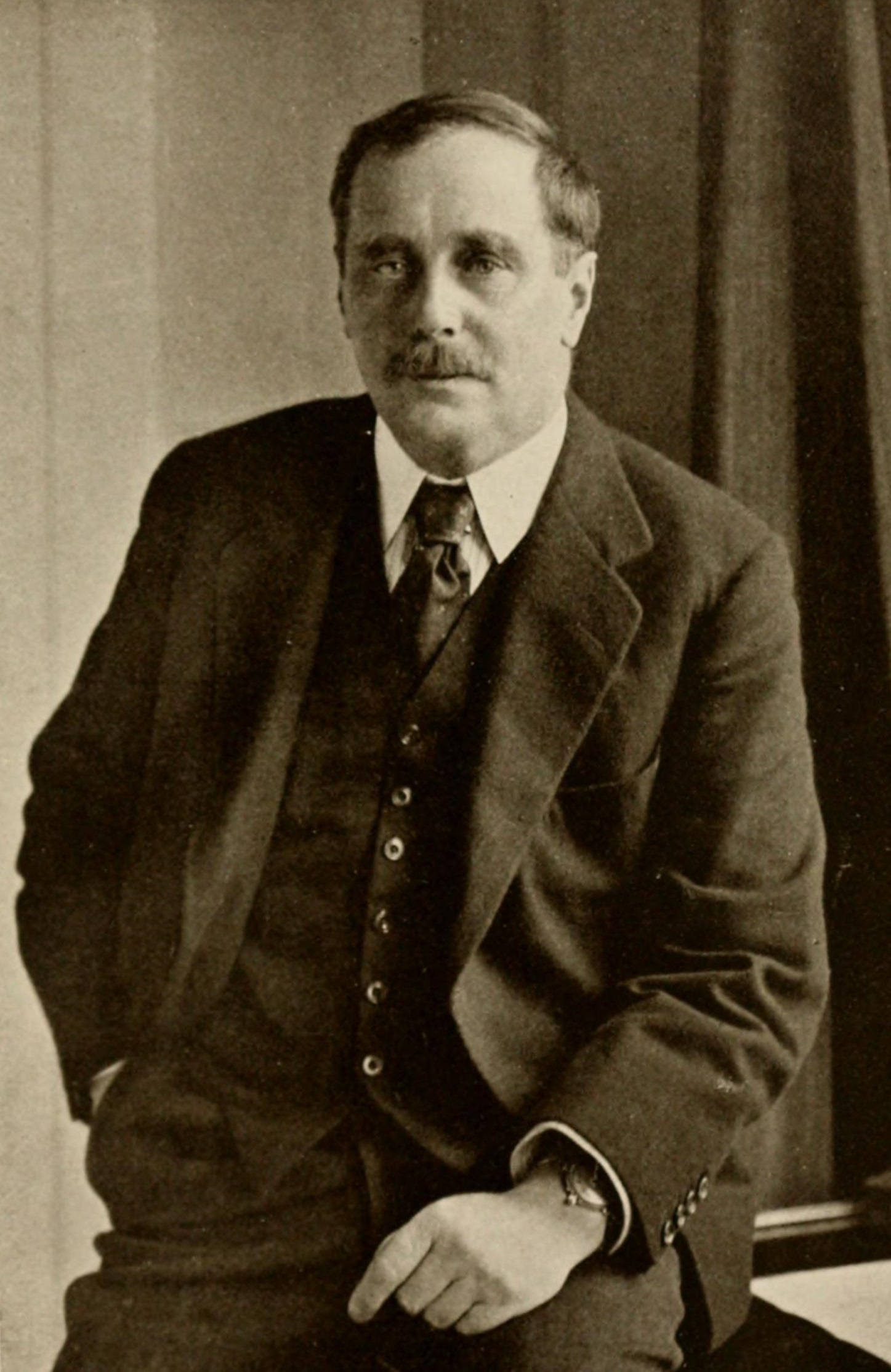 Portrait of H. G. Wells.
