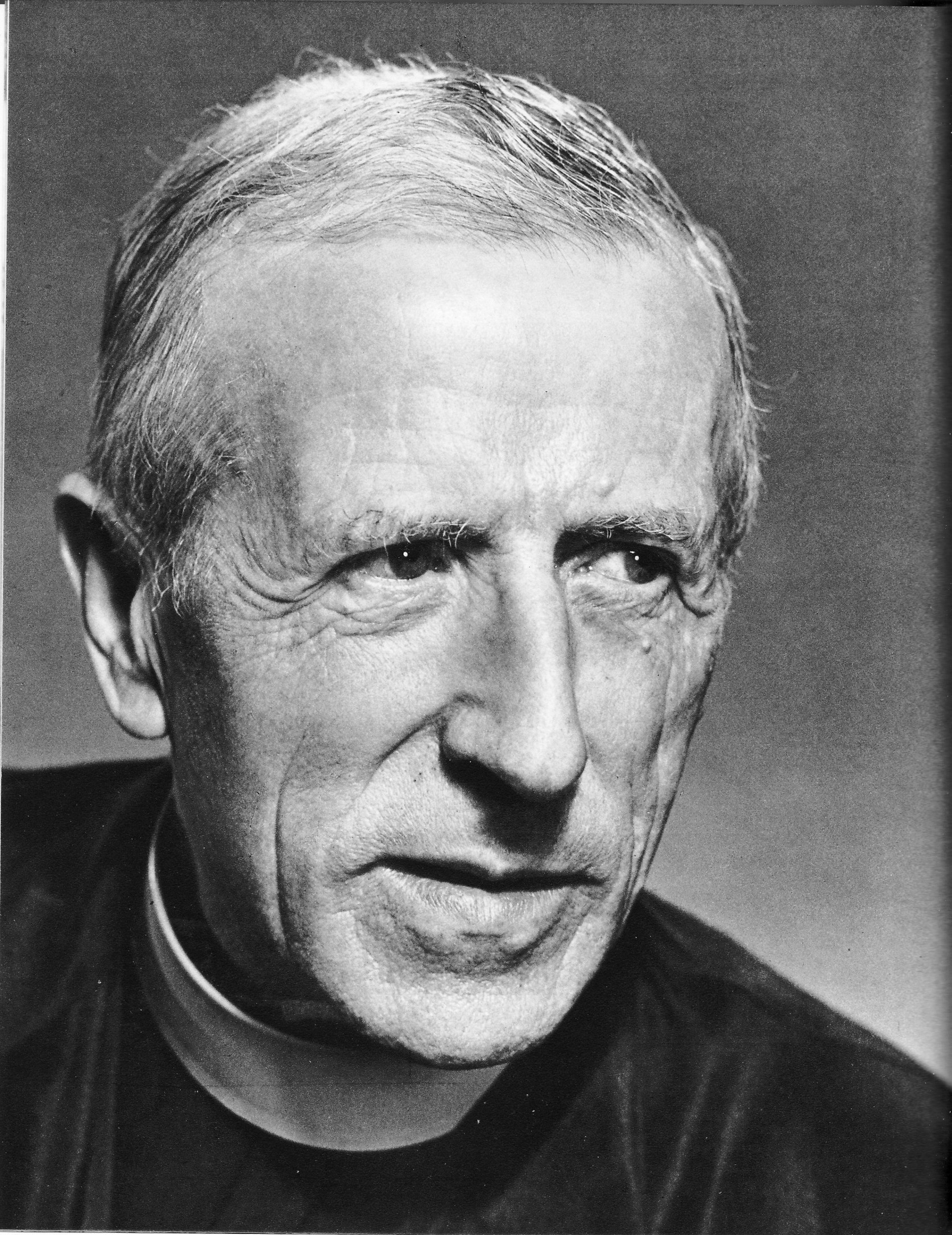 Portrait of Pierre Teilhard de Chardin.